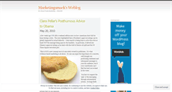 Desktop Screenshot of marketingsmack.wordpress.com