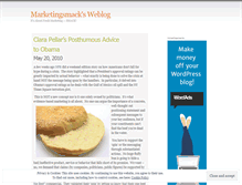 Tablet Screenshot of marketingsmack.wordpress.com
