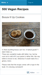Mobile Screenshot of 500veganrecipes.wordpress.com