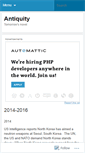 Mobile Screenshot of antiquity2288.wordpress.com