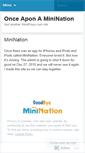 Mobile Screenshot of minination.wordpress.com