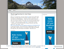 Tablet Screenshot of jmuafvlab.wordpress.com