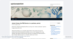 Desktop Screenshot of opinionwatchint.wordpress.com