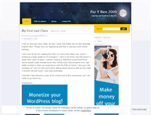 Tablet Screenshot of pazybien2009.wordpress.com