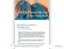 Tablet Screenshot of fakehairfrom.wordpress.com