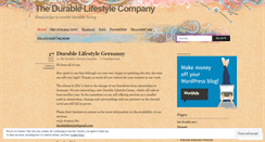 Desktop Screenshot of durablelifestyle.wordpress.com