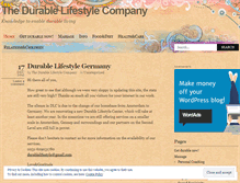 Tablet Screenshot of durablelifestyle.wordpress.com