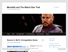 Tablet Screenshot of meredithandtimwatchstartrek.wordpress.com