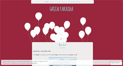 Desktop Screenshot of greenfarasha.wordpress.com