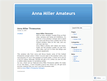 Tablet Screenshot of annamiller.wordpress.com