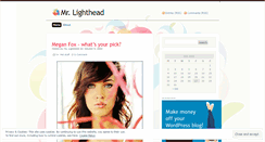 Desktop Screenshot of lighthead.wordpress.com