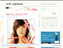 Tablet Screenshot of lighthead.wordpress.com