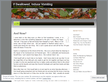 Tablet Screenshot of ifswallowed.wordpress.com