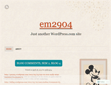 Tablet Screenshot of em2904.wordpress.com