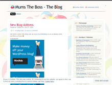 Tablet Screenshot of mumstheboss.wordpress.com