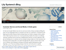Tablet Screenshot of lilysystems.wordpress.com