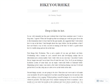 Tablet Screenshot of hikeyourhike.wordpress.com