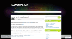 Desktop Screenshot of elementalray.wordpress.com