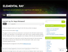Tablet Screenshot of elementalray.wordpress.com