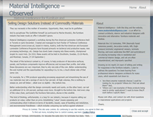 Tablet Screenshot of materialintelligence.wordpress.com