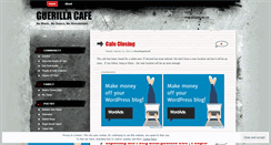 Desktop Screenshot of guerillacafe.wordpress.com