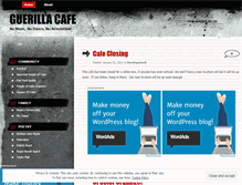 Tablet Screenshot of guerillacafe.wordpress.com