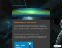 Tablet Screenshot of cosmologicalimagination.wordpress.com