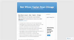 Desktop Screenshot of benwilcox.wordpress.com