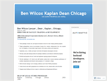 Tablet Screenshot of benwilcox.wordpress.com