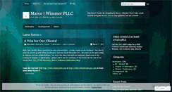 Desktop Screenshot of marcowimmerlaw.wordpress.com