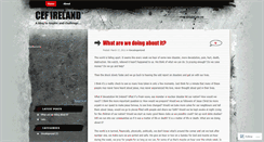 Desktop Screenshot of cefireland.wordpress.com
