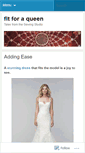 Mobile Screenshot of fitforaqueen.wordpress.com