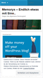 Mobile Screenshot of memorys.wordpress.com