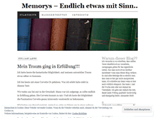 Tablet Screenshot of memorys.wordpress.com