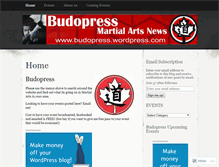 Tablet Screenshot of budopress.wordpress.com