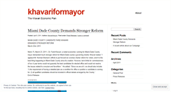 Desktop Screenshot of khavariformayor.wordpress.com