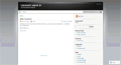 Desktop Screenshot of crossfitdropin.wordpress.com