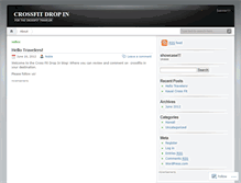 Tablet Screenshot of crossfitdropin.wordpress.com
