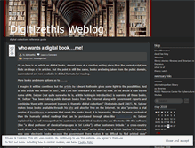 Tablet Screenshot of digitizethis.wordpress.com