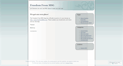 Desktop Screenshot of msgfree.wordpress.com