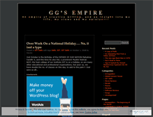 Tablet Screenshot of ggempire.wordpress.com