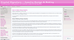 Desktop Screenshot of crystalsignature.wordpress.com