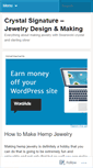 Mobile Screenshot of crystalsignature.wordpress.com