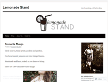 Tablet Screenshot of lemonadestandclothing.wordpress.com