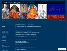 Tablet Screenshot of abhidharmakosa.wordpress.com