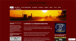 Desktop Screenshot of crudasociedad.wordpress.com