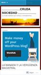 Mobile Screenshot of crudasociedad.wordpress.com