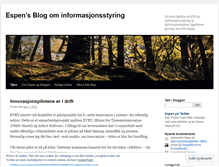 Tablet Screenshot of informasjonsforvaltning.wordpress.com