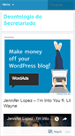 Mobile Screenshot of deontologiasecretariado.wordpress.com