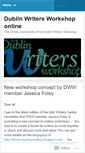 Mobile Screenshot of dublinwritersworkshop.wordpress.com